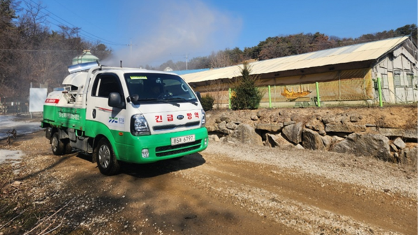 아프리카돼지열병에 대한 선제적 예방 위한 긴급 가축방역 차량